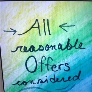 All reasonable offers considered